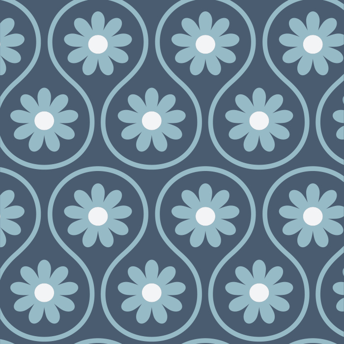 Create a funky accent wall anywhere in your home with our Daisy Waves Peel and Stick Wallpaper.