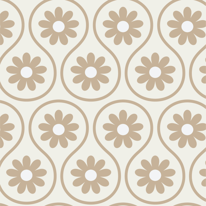 Create a funky accent wall anywhere in your home with our Daisy Waves Peel and Stick Wallpaper.