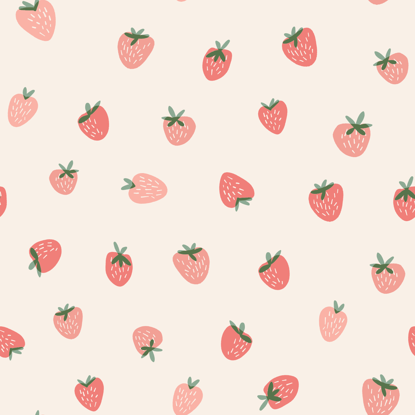 Strawberries & Cream Wallpaper