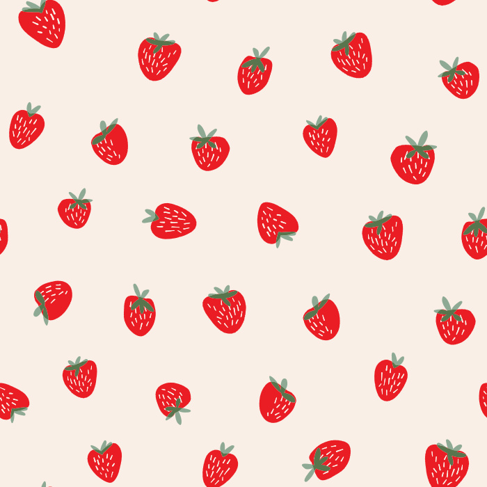 Sweeten up your space with our Strawberries & Cream Peel and Stick Wallpaper.
