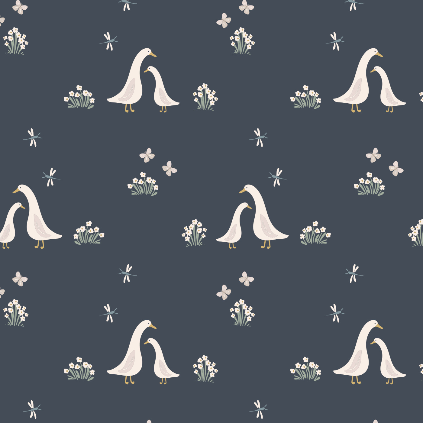 Darling Ducklings Wallpaper