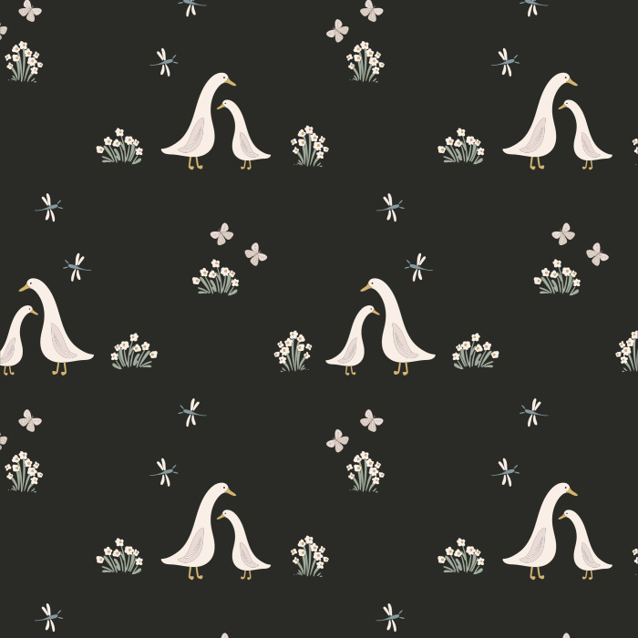 Add a cute touch to your child's room with our Darling Ducklings Peel and Stick Wallpaper.