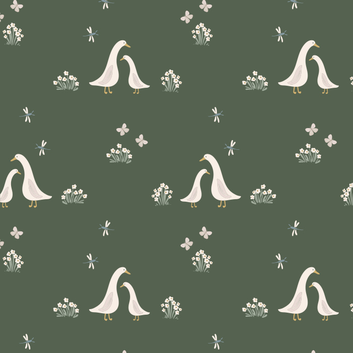 Add a cute touch to your child's room with our Darling Ducklings Peel and Stick Wallpaper.