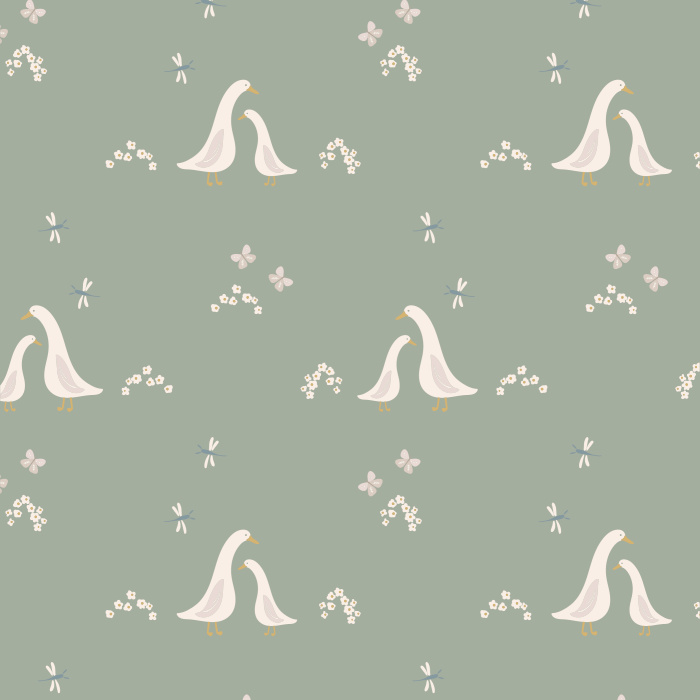 Add a cute touch to your child's room with our Darling Ducklings Peel and Stick Wallpaper.
