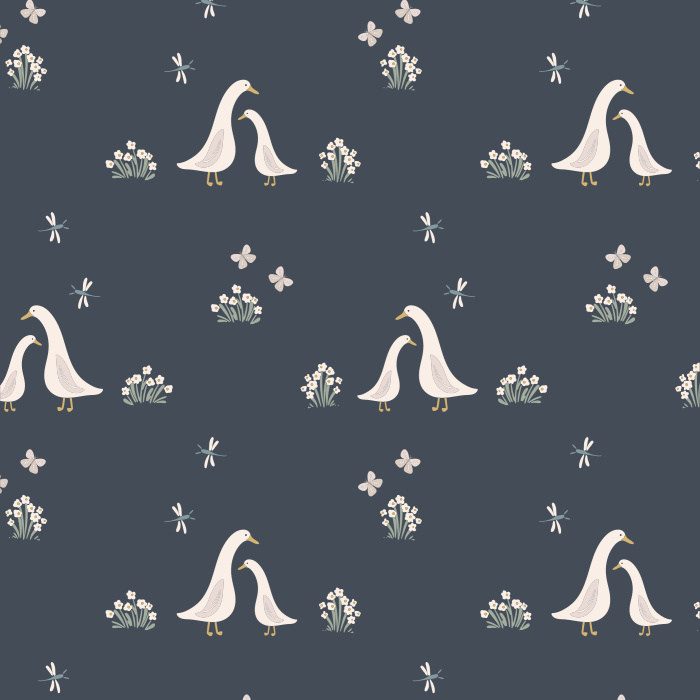 Add a cute touch to your child's room with our Darling Ducklings Peel and Stick Wallpaper.