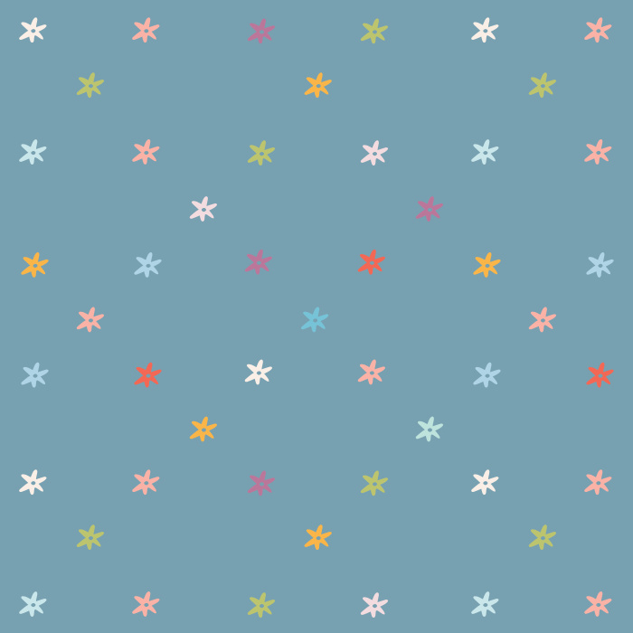 Add a colorful touch of florals to your child's room with our Diamond Floral Peel and Stick Wallpaper.