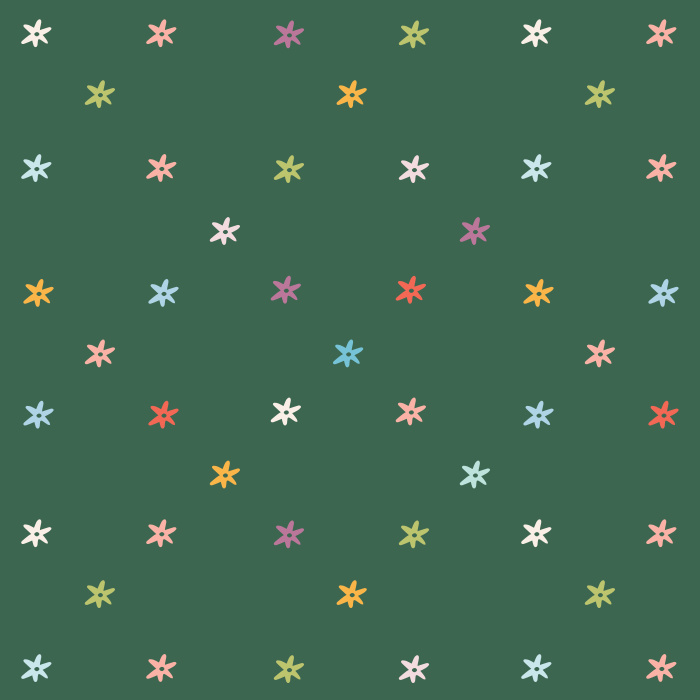 Add a colorful touch of florals to your child's room with our Diamond Floral Peel and Stick Wallpaper.