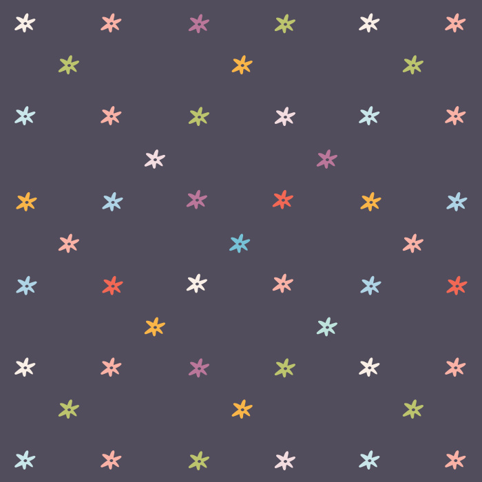 Add a colorful touch of florals to your child's room with our Diamond Floral Peel and Stick Wallpaper.