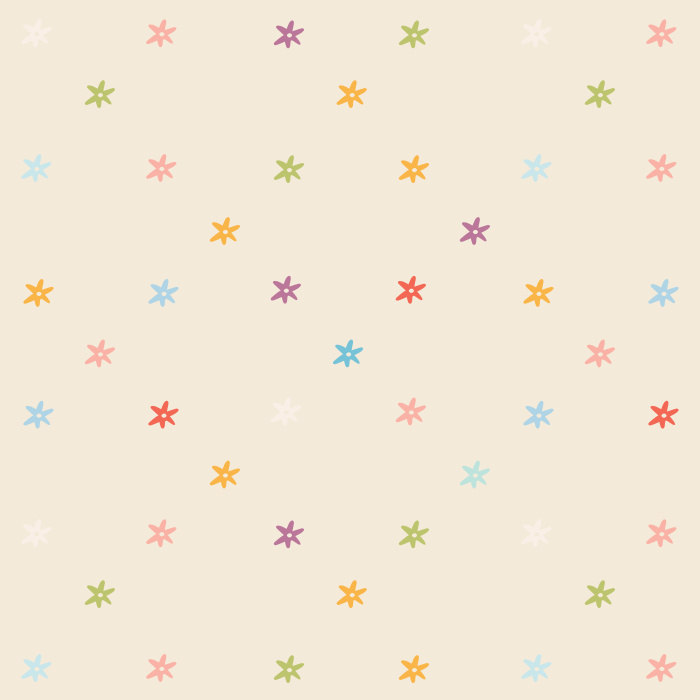 Add a colorful touch of florals to your child's room with our Diamond Floral Peel and Stick Wallpaper.