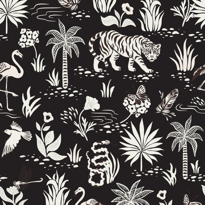 Create a colorful menagerie with our beautiful Wild & Free Peel and Stick Wallpaper.