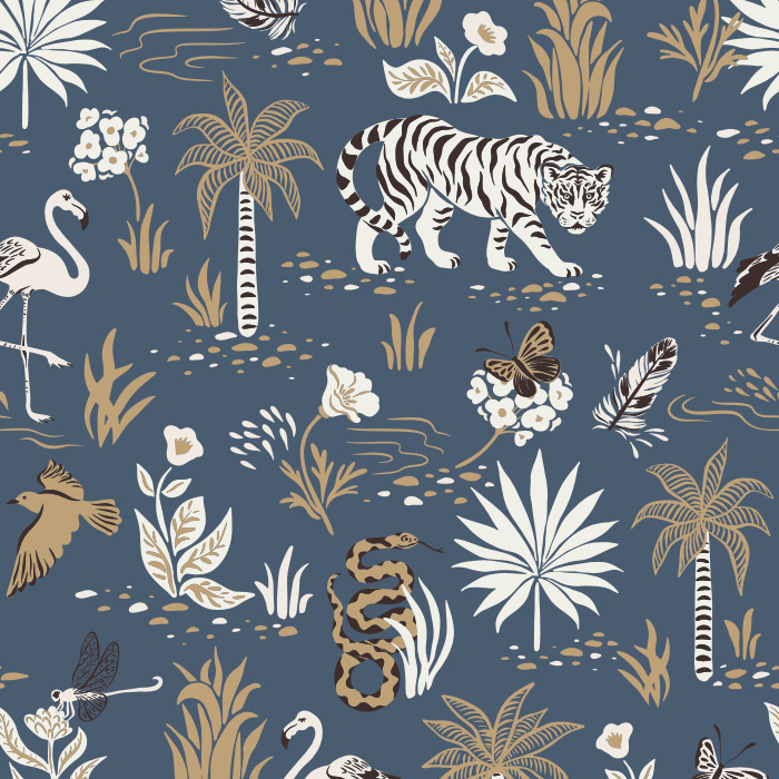 Create a colorful menagerie with our beautiful Wild & Free Peel and Stick Wallpaper.