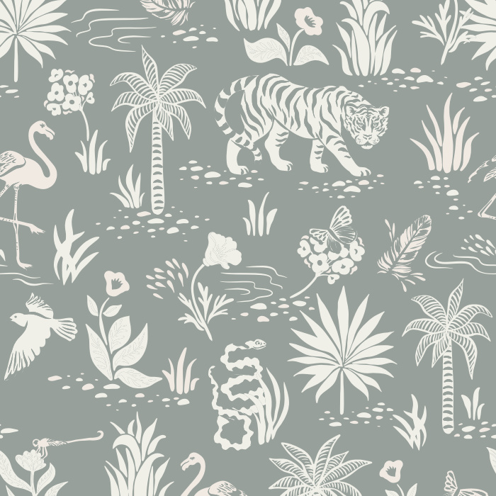 Create a colorful menagerie with our beautiful Wild & Free Peel and Stick Wallpaper.