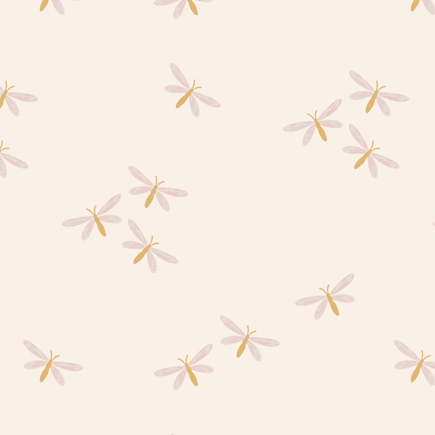 Dragonfly Babies Peel and Stick Removable Wallpaper | Love vs. Design