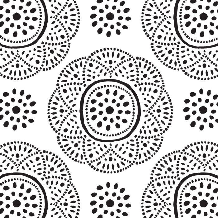 Create a whole new vibe with our Dotted Floral Peel and Stick Wallpaper.