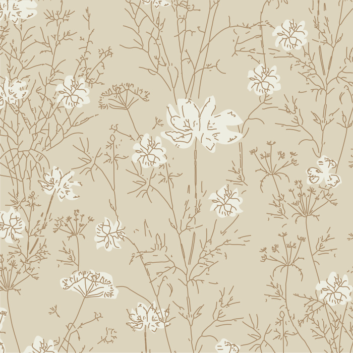 Create a playful, natural look with our Wildflower Thicket Peel and Stick Wallpaper.