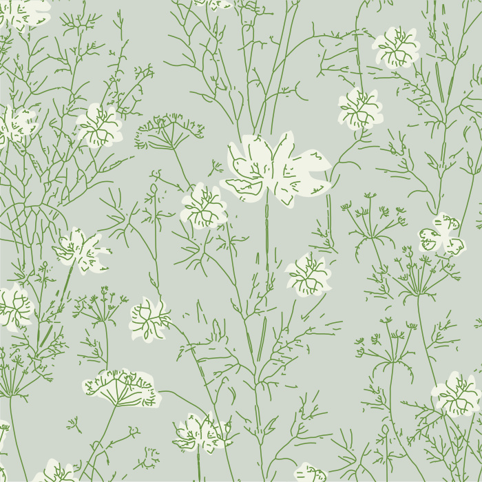 Create a playful, natural look with our Wildflower Thicket Peel and Stick Wallpaper.