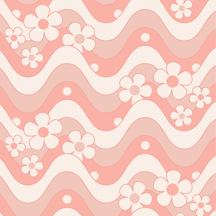 Our Groovy Floral Peel and Stick Wallpaper are sure to add a retro, funky vibe to any wall in your home.