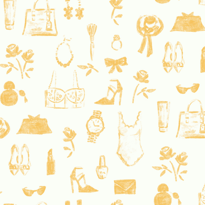 Create the perfect atmosphere of a boutique with our Getting Glammed Up Peel and Stick Wallpaper.