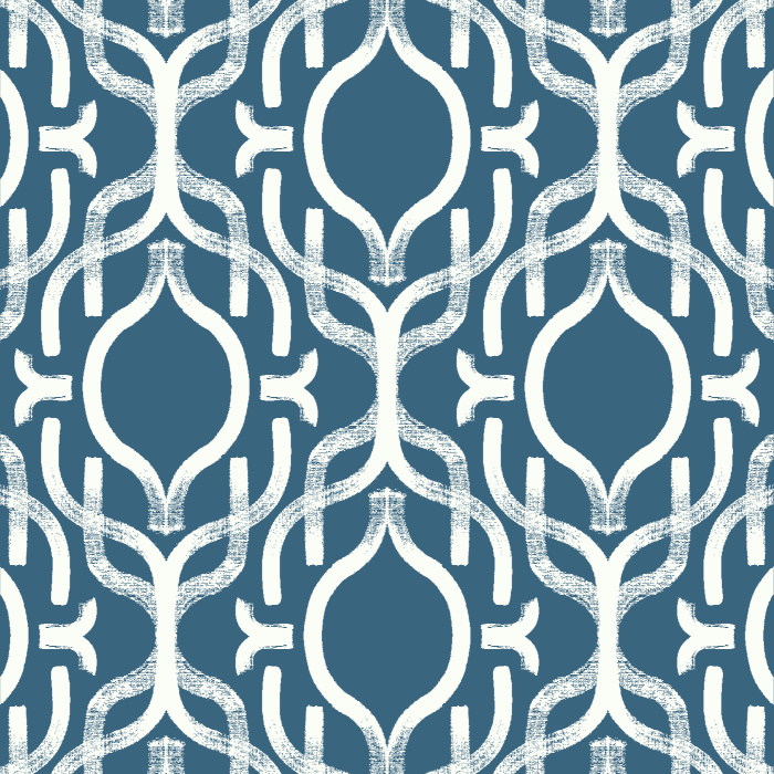 Add a classic accent wall anywhere in your home with our Handpainted Ogee Peel and Stick Wallpaper.