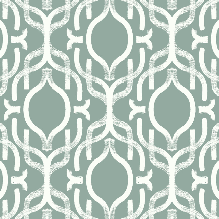 Add a classic accent wall anywhere in your home with our Handpainted Ogee Peel and Stick Wallpaper.