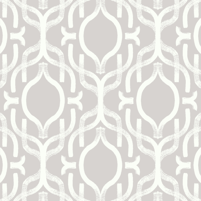 Add a classic accent wall anywhere in your home with our Handpainted Ogee Peel and Stick Wallpaper.