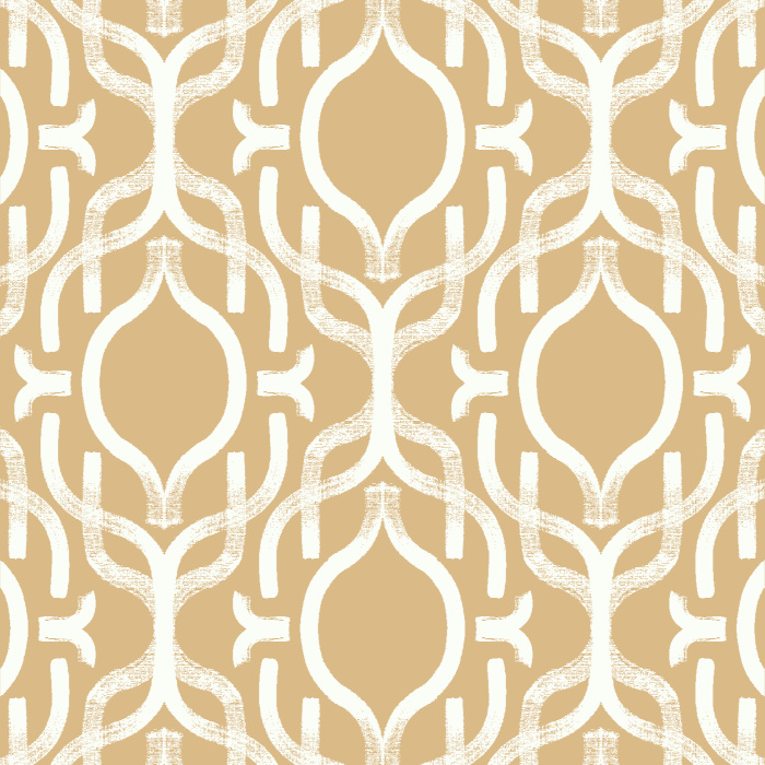 Add a classic accent wall anywhere in your home with our Handpainted Ogee Peel and Stick Wallpaper.