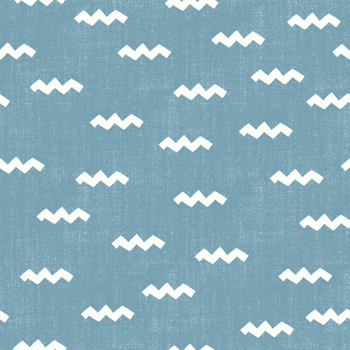 Reinvent your kid's space with our Zig Zag Denim Peel and Stick Wallpaper.