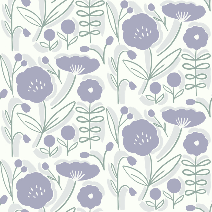 Let the feel of nature adorn your walls with our Garden Florals Peel and Stick Wallpaper.