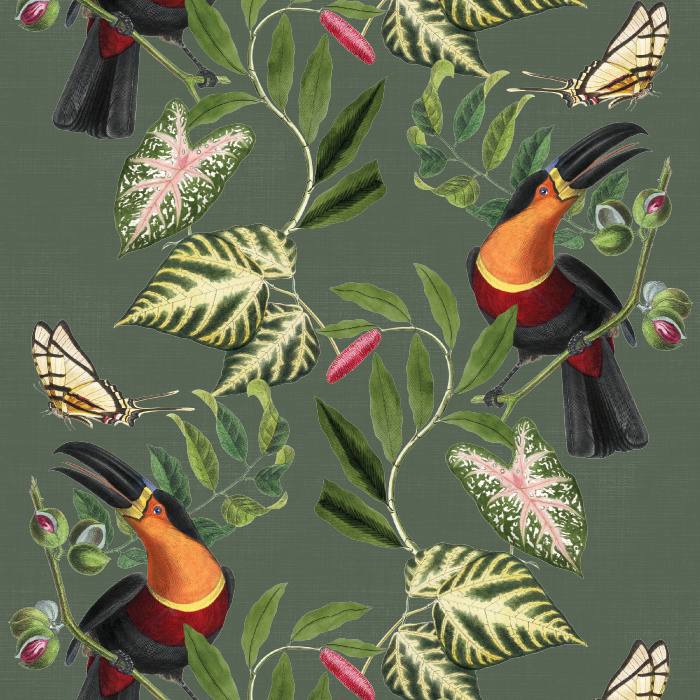 Create a space that's all you with our Toucan Tropics Peel and Stick Wallpaper.