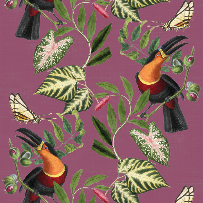 Create a space that's all you with our Toucan Tropics Peel and Stick Wallpaper.
