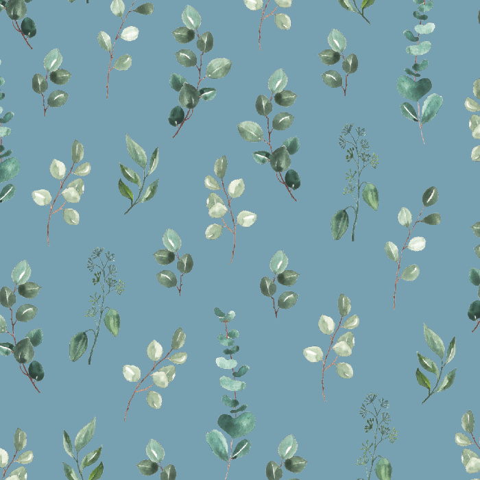 Bring greenery into any room of your home with our Eucalyptus Bliss Peel and Stick Wallpaper.