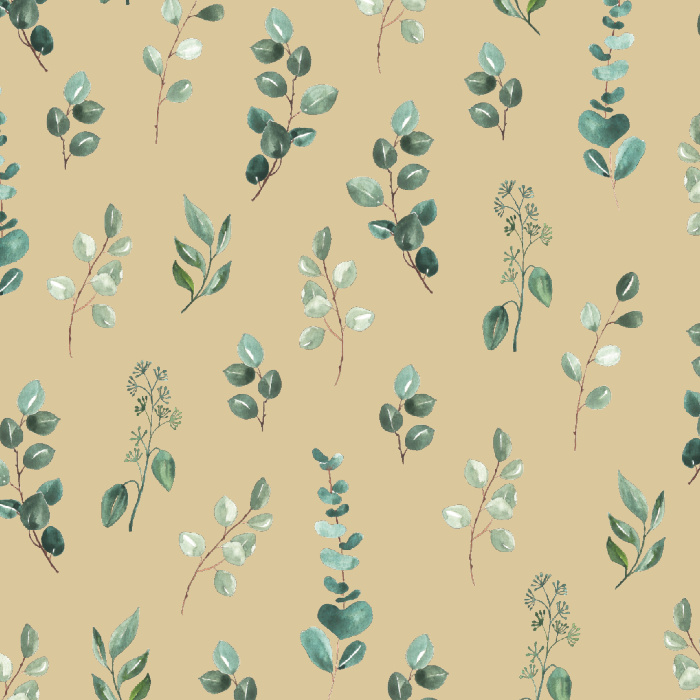 Bring greenery into any room of your home with our Eucalyptus Bliss Peel and Stick Wallpaper.