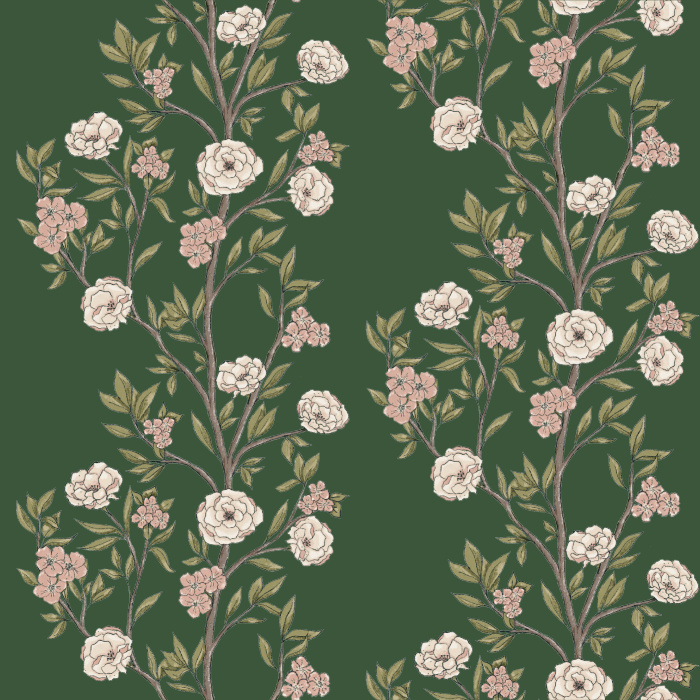 Bring the feel of nature to any wall in your home with our Serene Garden Peel and Stick Wallpaper.
