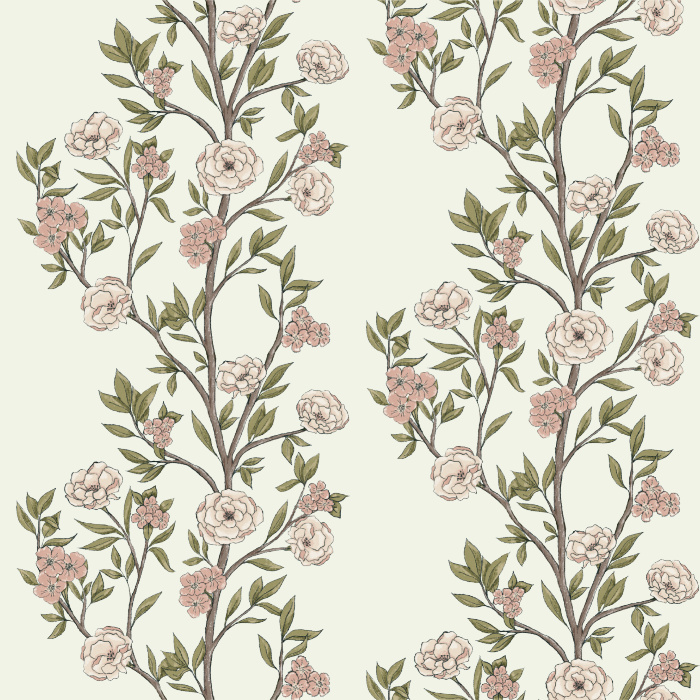 Bring the feel of nature to any wall in your home with our Serene Garden Peel and Stick Wallpaper.