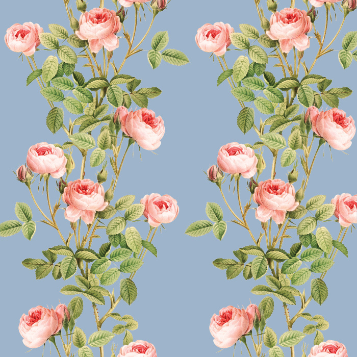 Bring a classic, natural accent wall to any room in your home with our Vintage Roses Peel and Stick Wallpaper.