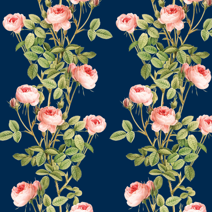 Bring a classic, natural accent wall to any room in your home with our Vintage Roses Peel and Stick Wallpaper.