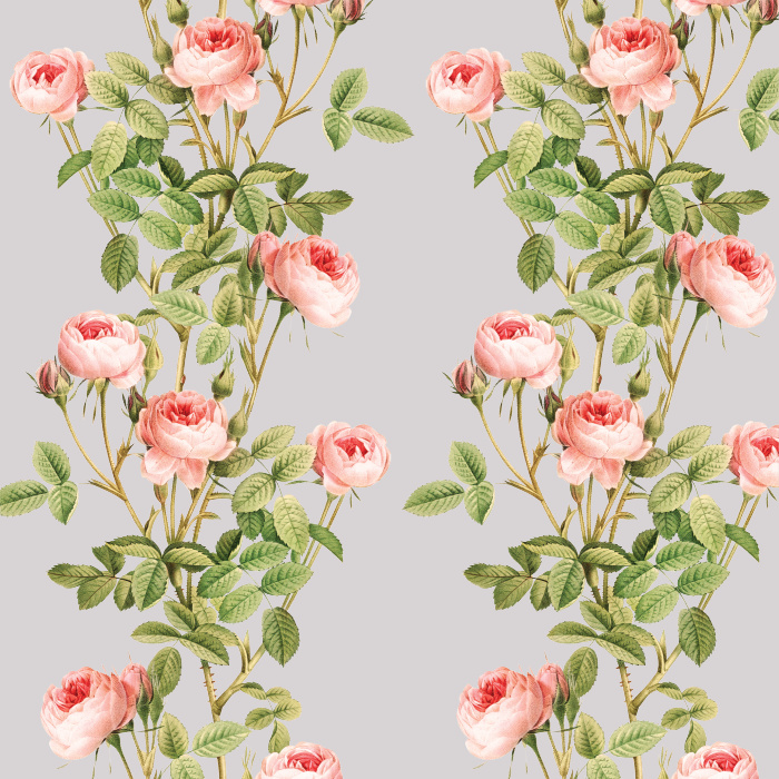 Bring a classic, natural accent wall to any room in your home with our Vintage Roses Peel and Stick Wallpaper.