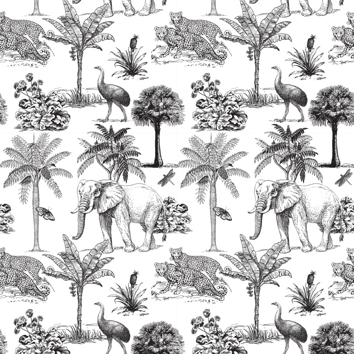 Create the perfect in-home getaway with our Safari Escape Peel and Stick Wallpaper.