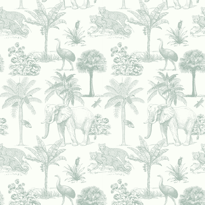 Create the perfect in-home getaway with our Safari Escape Peel and Stick Wallpaper.