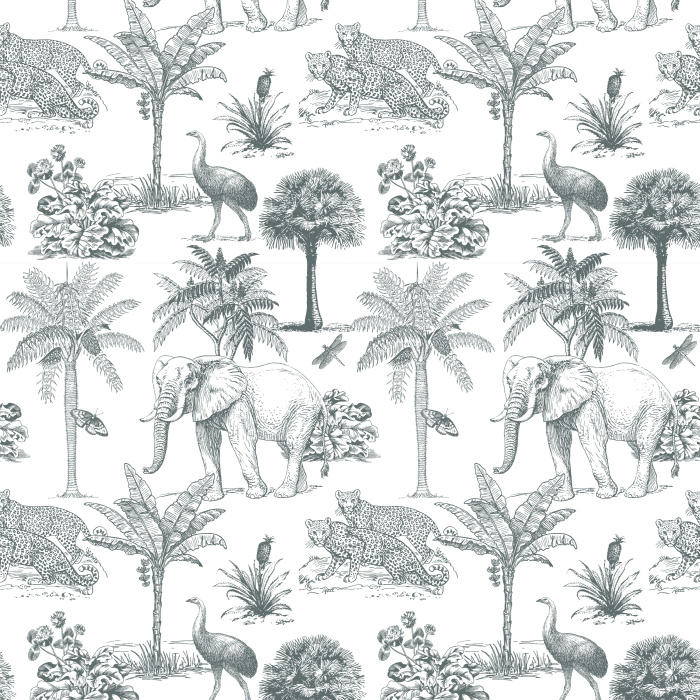 Create the perfect in-home getaway with our Safari Escape Peel and Stick Wallpaper.