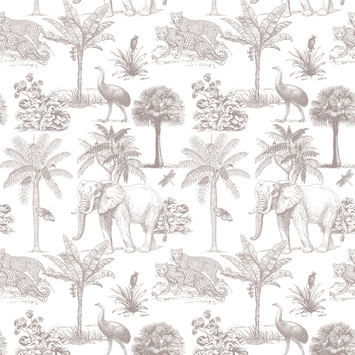 Create the perfect in-home getaway with our Safari Escape Peel and Stick Wallpaper.