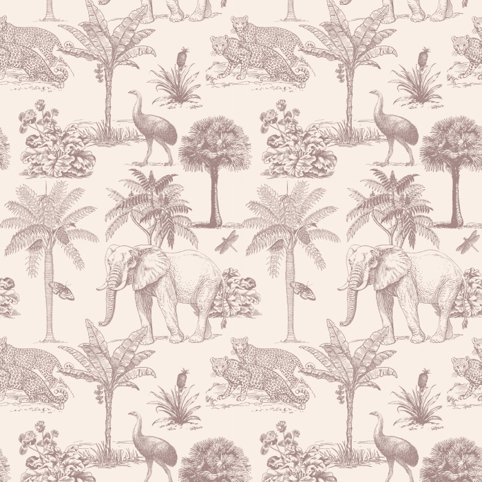 Create the perfect in-home getaway with our Safari Escape Peel and Stick Wallpaper.