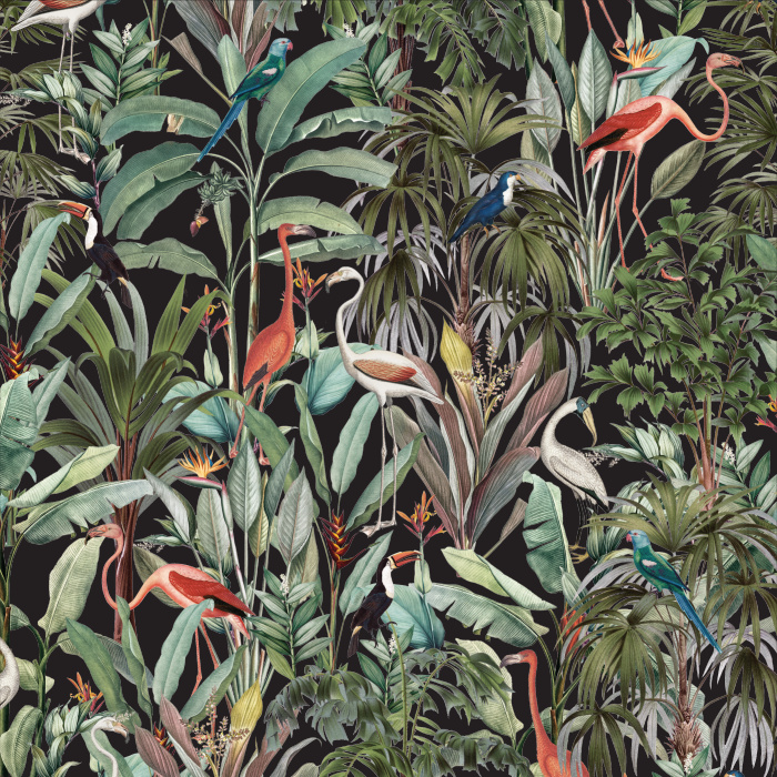 Immerse yourself in the lush beauty of nature anywhere in your home with our Tropical Forest Peel and Stick Wallpaper.