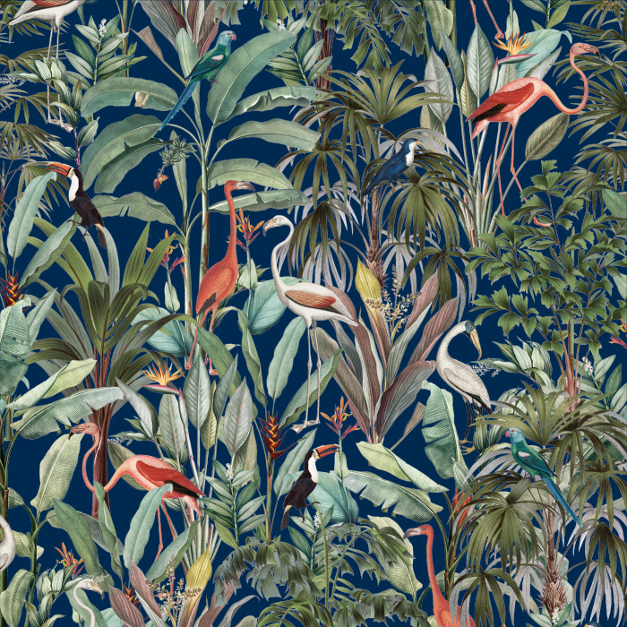 Immerse yourself in the lush beauty of nature anywhere in your home with our Tropical Forest Peel and Stick Wallpaper.