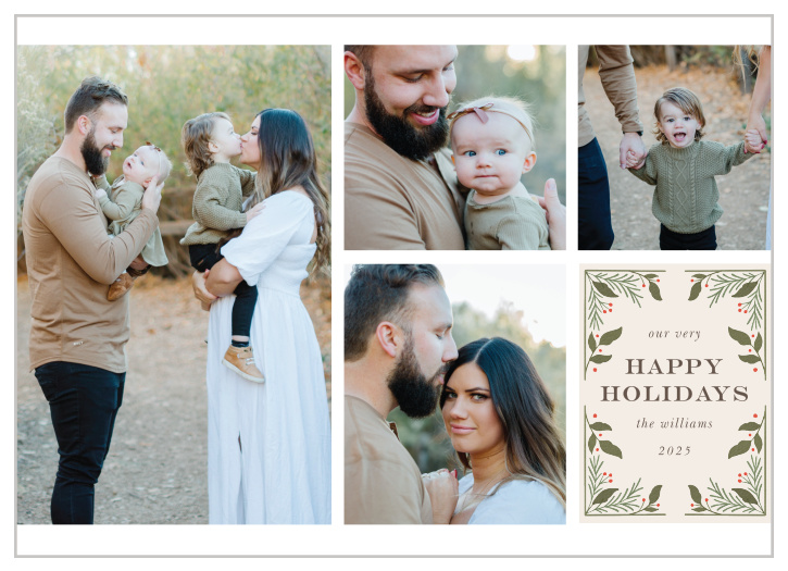 Spread holiday cheer this year to family and friends with our Minimal Frame Holiday Cards.