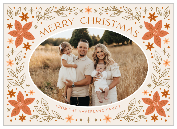 Foliage Frame Christmas Cards