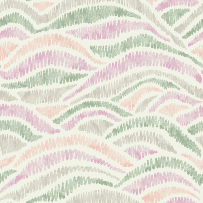 Bring a colorful yet calm vibe to any wall in your home with our Boho Hills Peel and Stick Wallpaper.