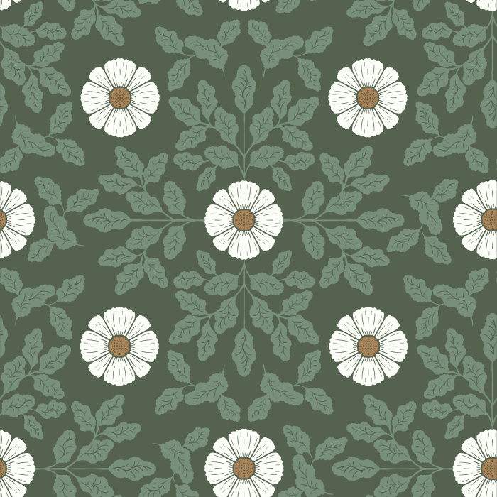 Create a garden in any room of your home with our Retro Sunflower Peel and Stick Wallpaper.
