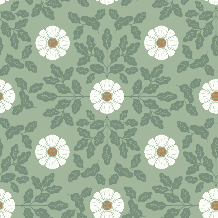 Create a garden in any room of your home with our Retro Sunflower Peel and Stick Wallpaper.