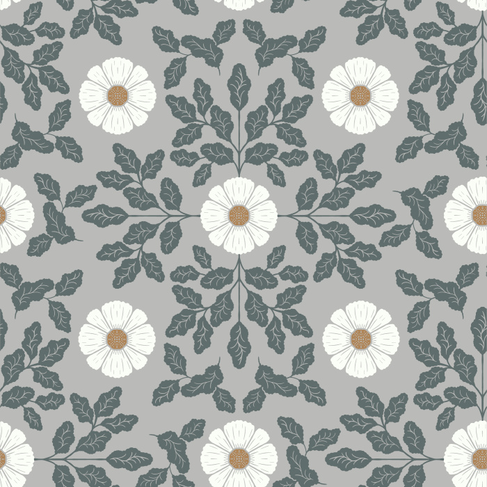 Create a garden in any room of your home with our Retro Sunflower Peel and Stick Wallpaper.